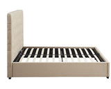 MADISON 5' OTTOMAN BED - FAWN VELVET FABRIC