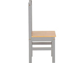 LUDLOW 1+4 DINING SET - GREY SLATE/OAK EFFECT