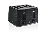 Swan 4 Slice Symphony Toaster - Black
