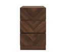 Ciaro 3 Drawer Bedside Table- Royal Walnut