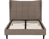 VERONA 5' BED - BROWN FABRIC