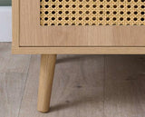 Croxley Rattan Small TV Unit - Oak