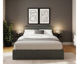 Double End Lift Ottoman Bed-Grey
