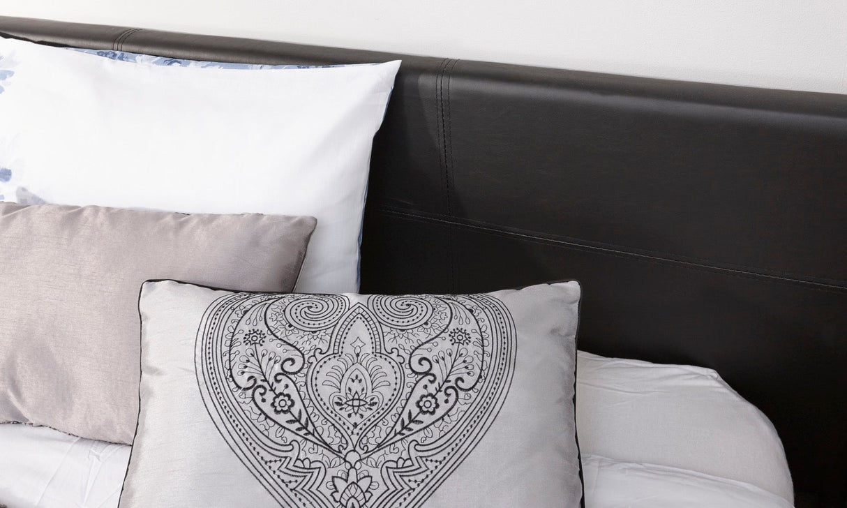 Small Double End Lift Ottoman Bed-Black