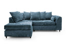 Heidi Left Hand Facing Corner Sofa - Dark Blue