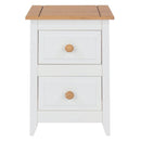 Capri 2 Drawer Petite Bedside Cabinet