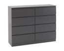 Marcus 8 Drawer Chest - Grey