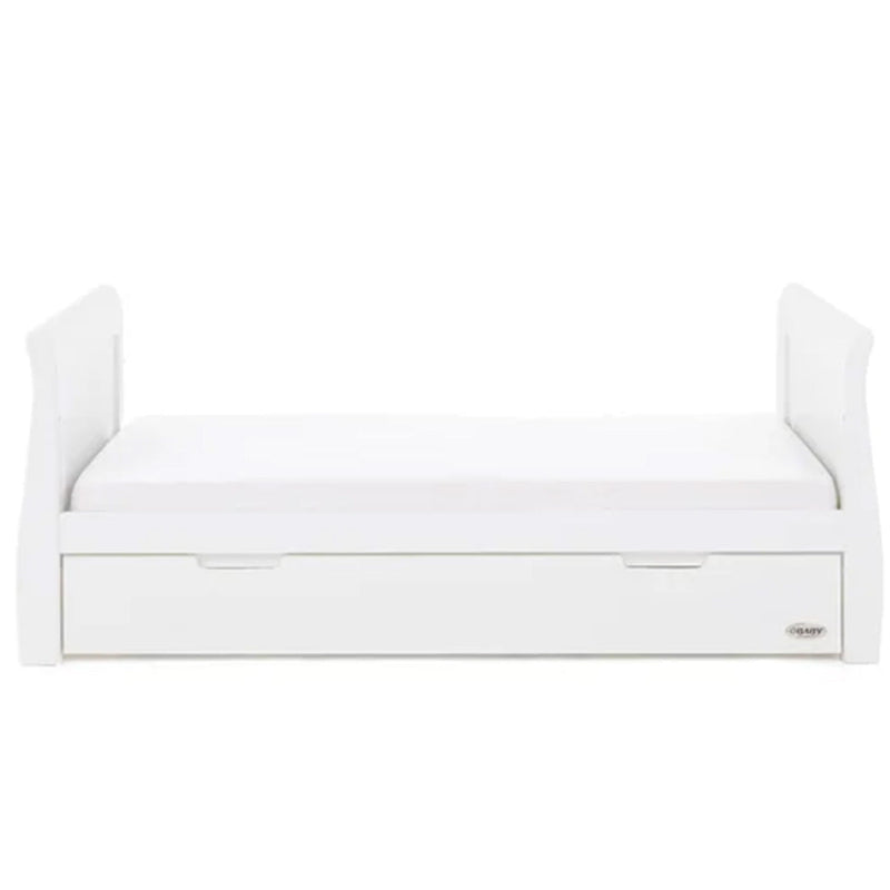 Seren Cot Bed & Breathable Mattress-White