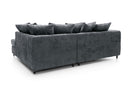 Heidi Right Hand Facing Corner Sofa - Dark Grey