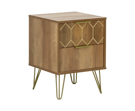 Orleans 2 Drawer Bedside- Mango