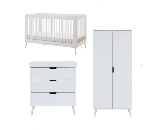 Maura 3 Piece Room Set - Nordic White