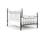 Victoria Satin King Size Bed - Black