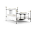 Victoria Satin King Size Bed - Black