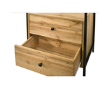 Zulu Open Wardrobe with 2 Drawers-Oak