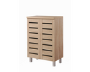 Tall 2 Door Shoe Cabinet-Oak
