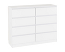 Marcus 8 Drawer Chest - White