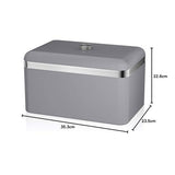 Retro Bread Bin - Grey