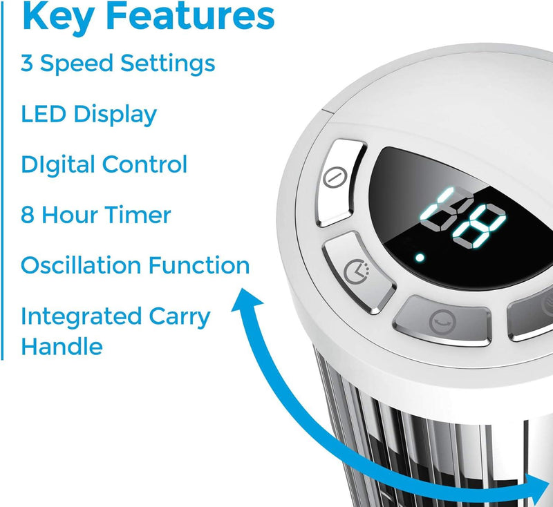 Igenix Mini Tower Fan - White