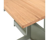 SANTOS BUTTERFLY DINING SET (X4 CHAIRS) - GREEN/DISTRESSED WAXED PINE