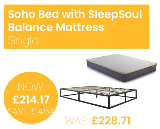 Soho Bed with SleepSoul Balance Mattress - Single
