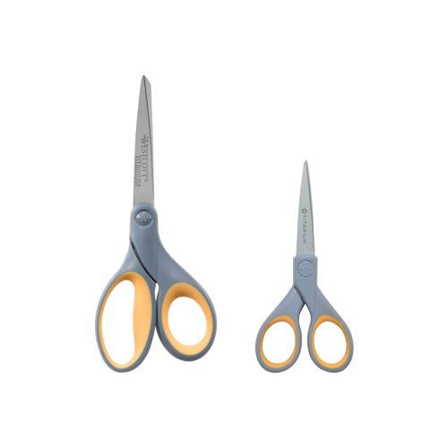 Westcott Titanium Twin Pack Scissors 130&
