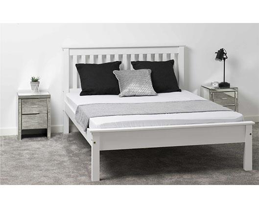 MONACO 4' LOW END BED - WHITE