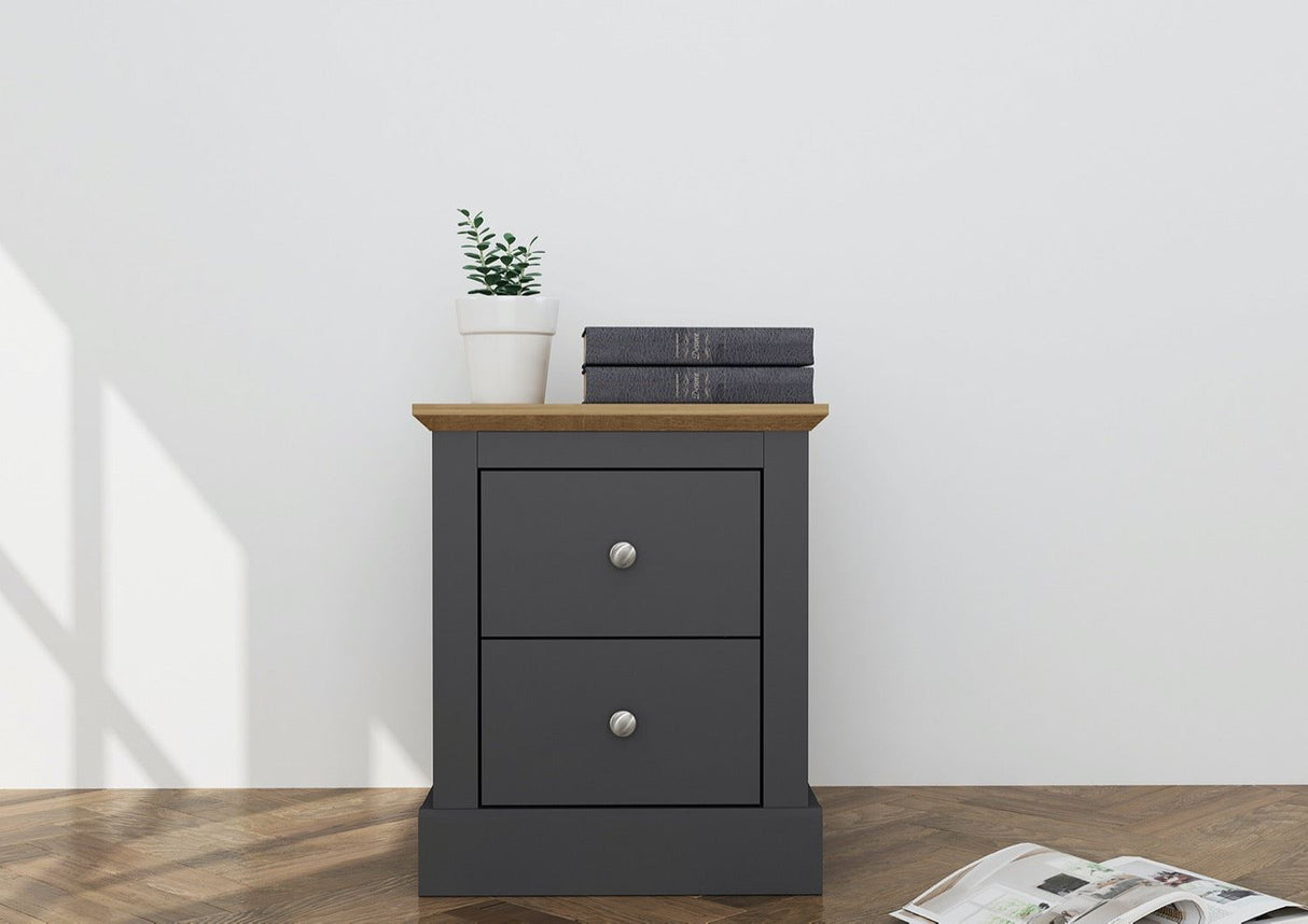 Dagwood Bedside Cabinet Charcoal