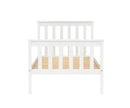 Oxford Pine Bed White - Single