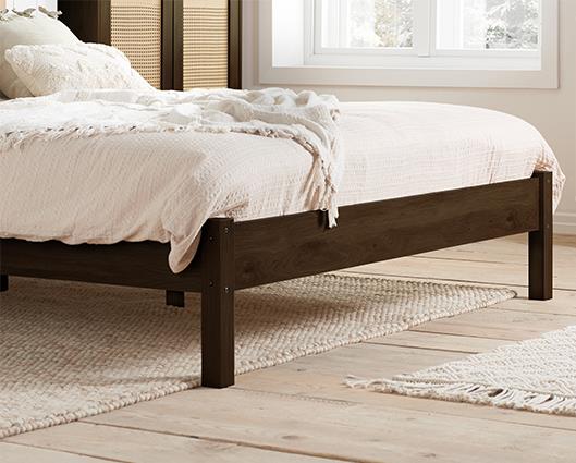 Croxley Rattan Bed Walnut - King