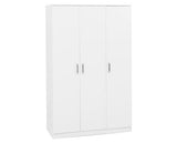DAKOTA 3 DOOR WARDROBE BEDROOM SET - WHITE