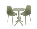 3 piece Cala bistro table & 2 chair set outdoor grade, moss green