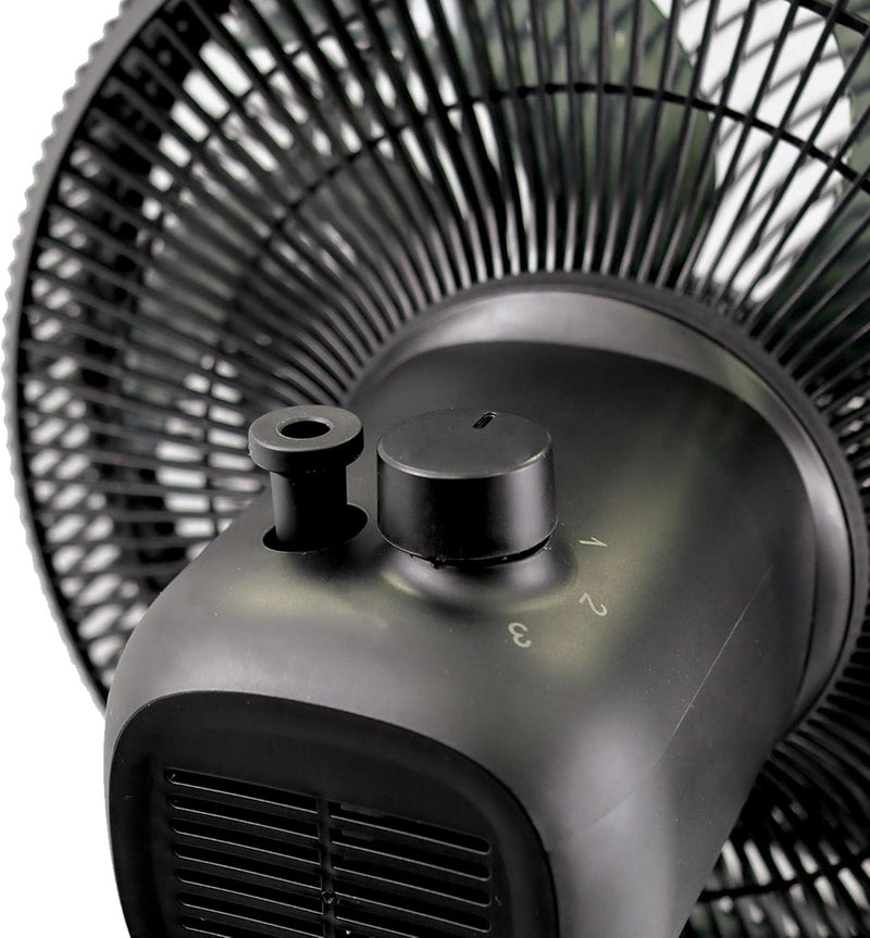 Igenix 12" 7 Bladed Pedestal Fan Black