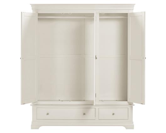 BORDEAUX 3 DOOR WARDROBE - IVORY