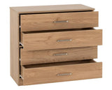 DAKOTA 3 DOOR WARDROBE BEDROOM SET - OAK EFFECT