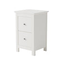 Nairn White 2 drawer petite bedside cabinet