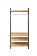 Alva Open Wardrobe 4 Shelves - Wotan Oak