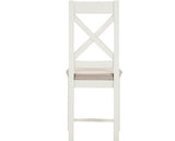 WINDSOR CROSS BACK DINING CHAIR (X2 PER BOX) - IVORY/OAT FABRIC