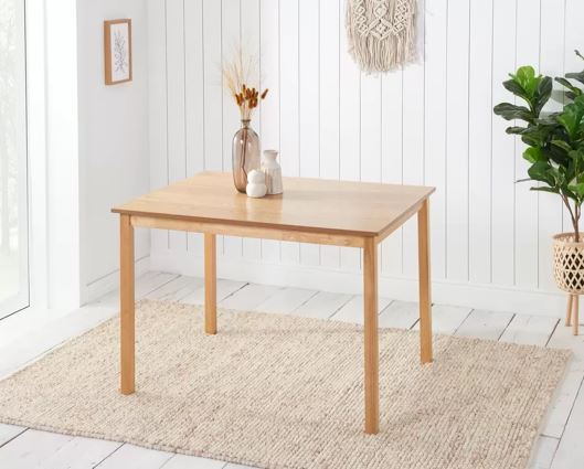 Carter Dining Table & 6 Ladder Chairs- Oak