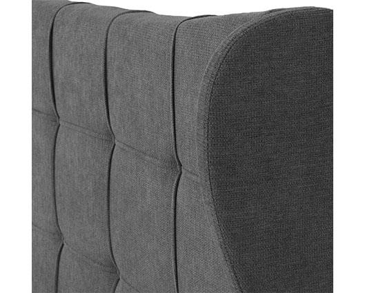 VERONA 4'6" BED - GREY FABRIC