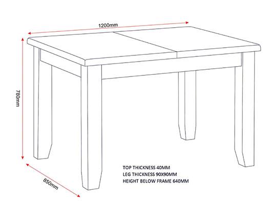 WINDSOR EXTENDING DINING TABLE - NATURAL OAK