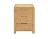 Curvus 3 Drawer Bedside