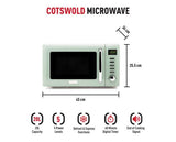 Haden Cotswold 800W 20L Microwave Sage