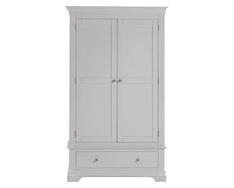 BORDEAUX 2 DOOR WARDROBE - PEBBLE GREY