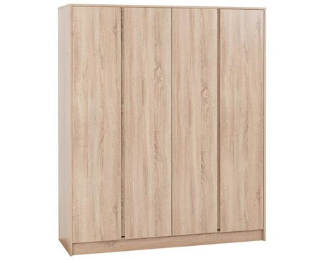MALVERN 4 DOOR WARDROBE - SONOMA OAK EFFECT