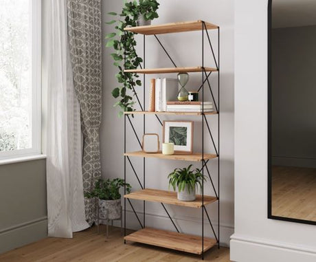Leyla 6 Tier Bookcase Storage Unit