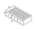 Corona Grey Cabin Bed- Single