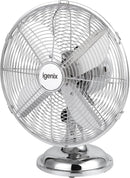 Igenix 12" Chrome Desk Fan