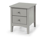 Como 2 Drawer Bedside Cabinet-Light Grey