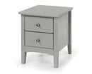 Como 2 Drawer Bedside Cabinet-Light Grey