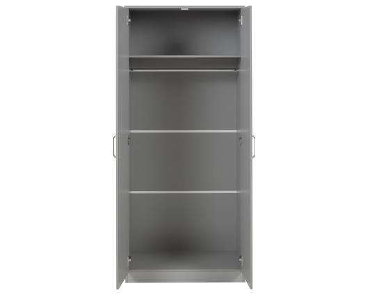 DAKOTA 2 DOOR WARDROBE BEDROOM SET - LIGHT GREY